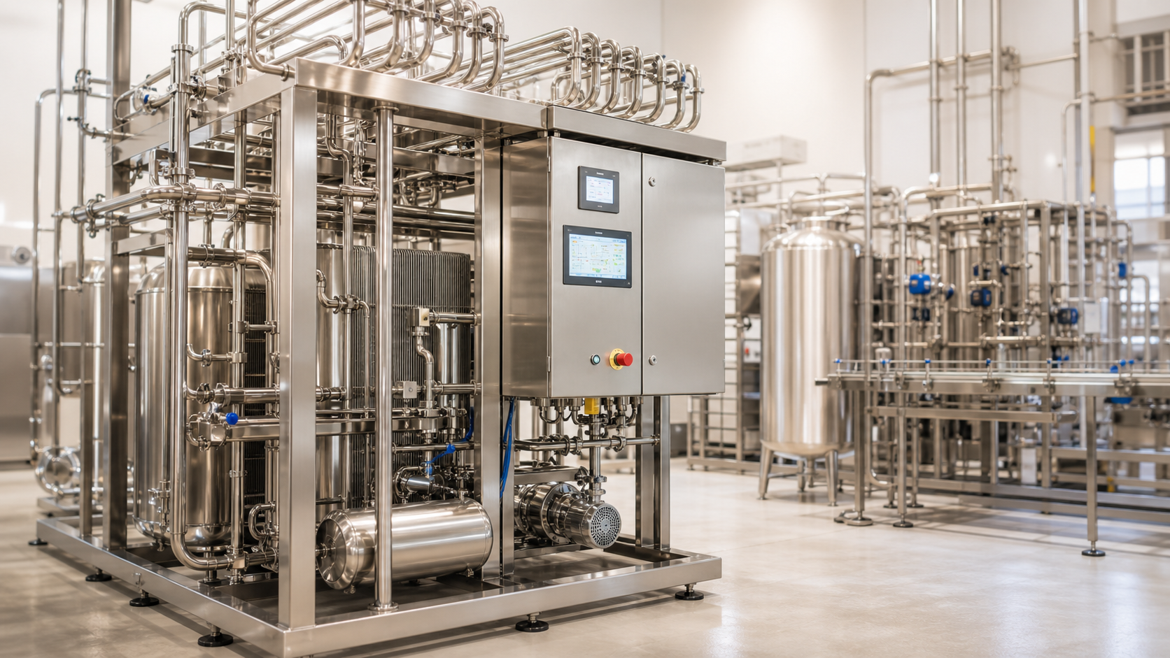 Modern liquid egg pasteurization plant